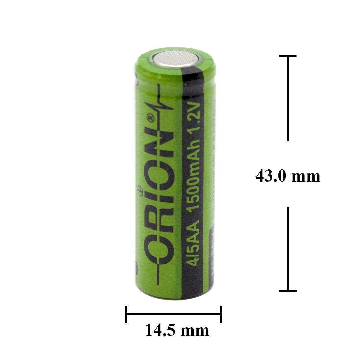 Orion 1.2V Ni-Mh 4/5AA 1500mAh Şarj Edilebilir Pil