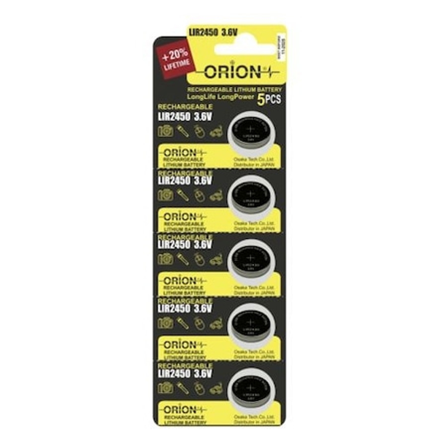 Orion Lithium Lır2450 3,6V Şarjlı Pil 5Li Kart