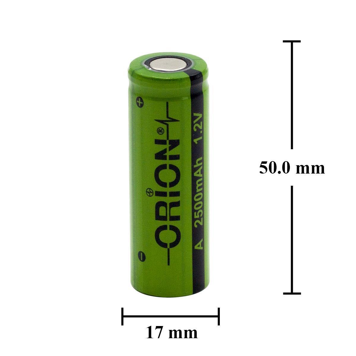 Orion 1.2V Ni-Mh A 2500mAh Şarj Edilebilir Pil