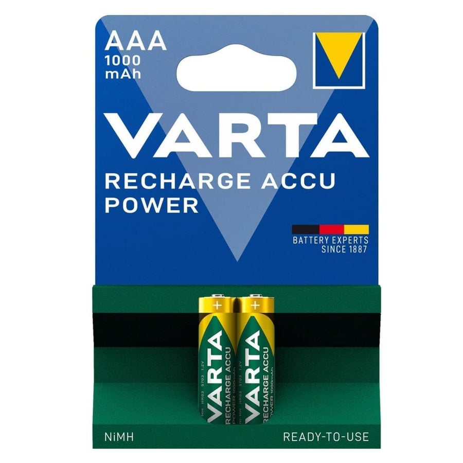 Varta 57033 1000mAh AAA Şarj Edilebilir Kalem Pil 2’li Paket